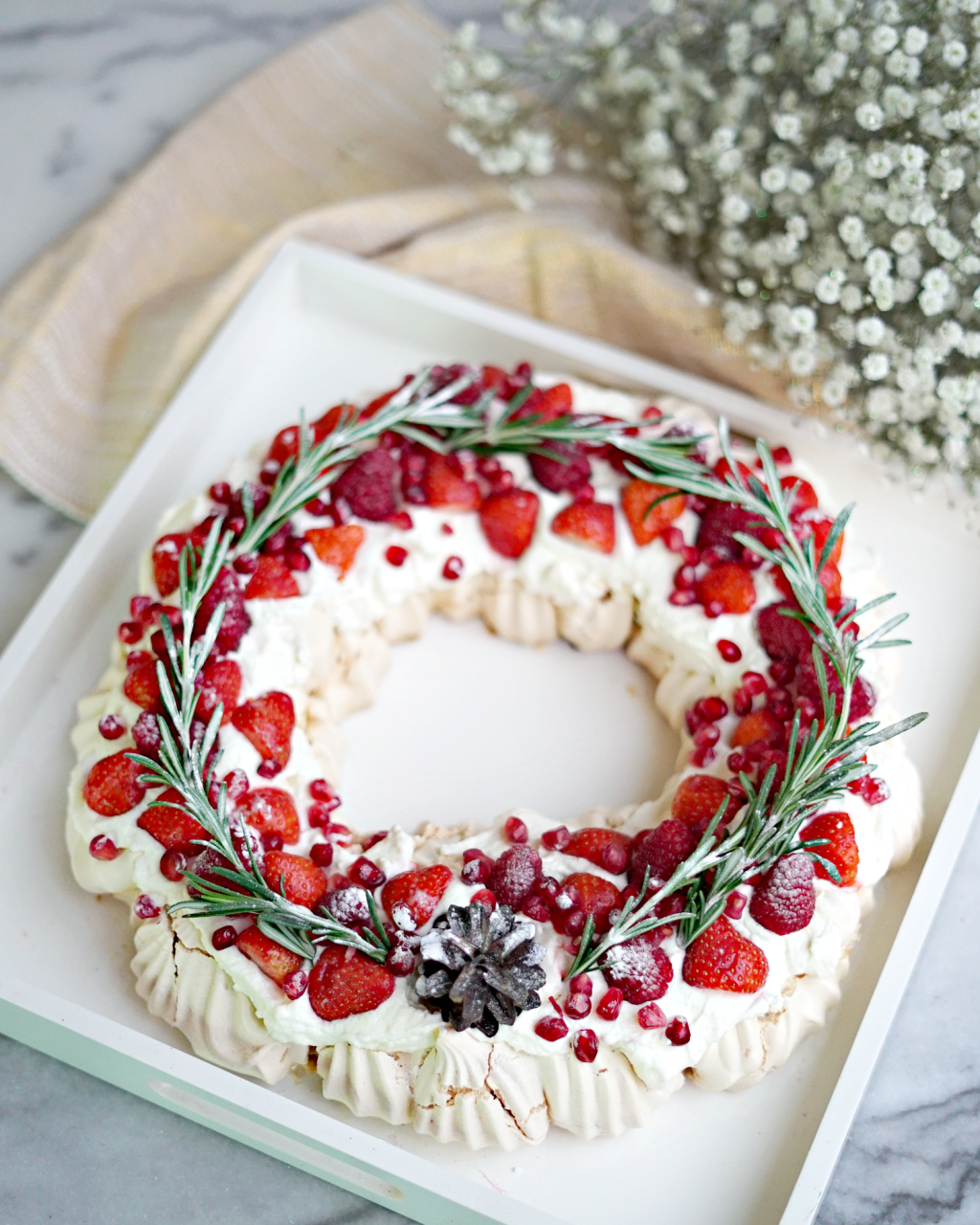 Kerst Pavlova Dessert Recept 3 ⋆ Beautylabnl